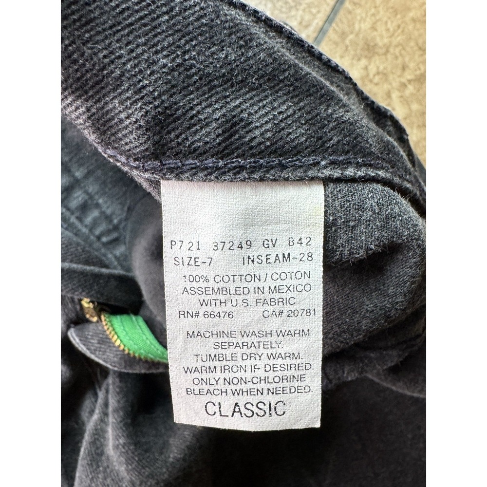 Vintage Tommy Hilfiger Women's Classic High Rise Straight Black Denim Jeans Logo - Picture 7 of 10